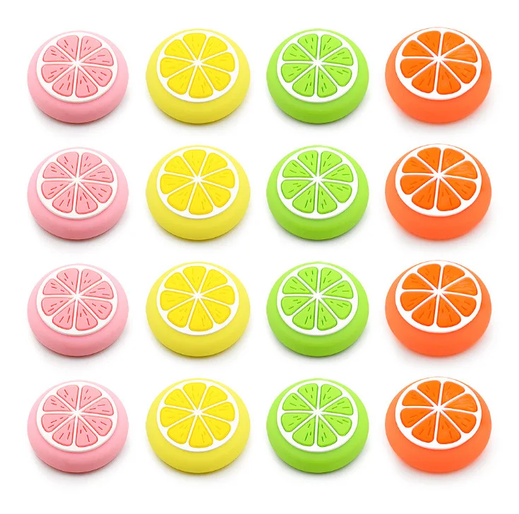 Милый Lemon Thumb Grip Cap s Силиконовый Рокер JoyCon Джойстик крышка оболочка 3D пуговица в