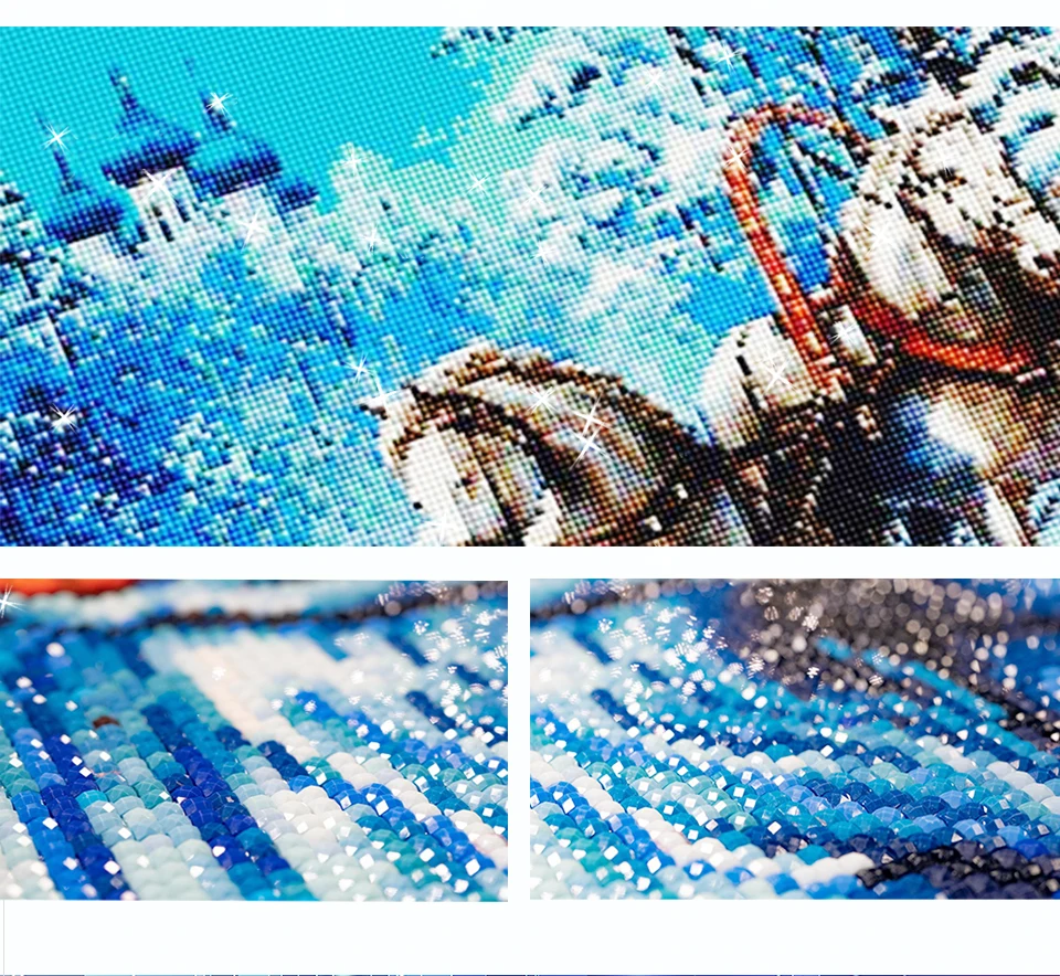 GATYZTORY полностью квадратные алмазные вышитые Стразы 5D DIY Алмазная картина Алмазная вышивка крестиком декоративная