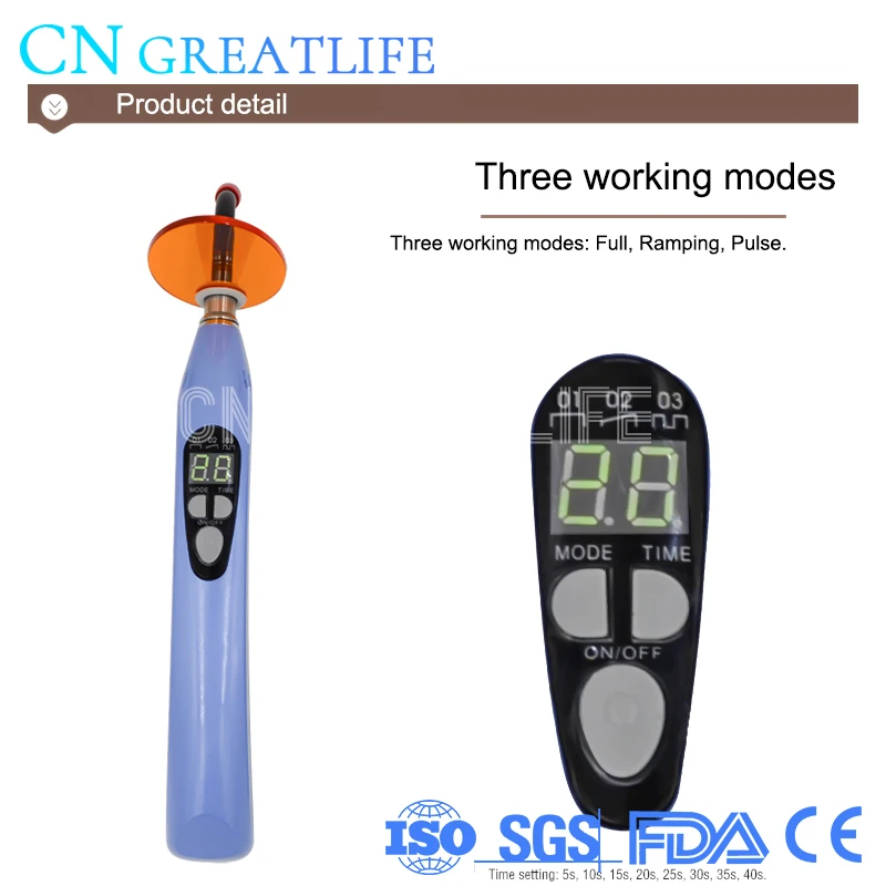 

Dental Equipment Wireless Cordless D Type Curing Led Light Lamp Dental Led Curing Light Cure Lamp