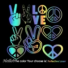 Большой Декор для двери автомобиля, символы мира, автомобильная наклейка для автомобиля, наклейка для автомобиля, стильный декор для автомобиля, виниловые наклейки для победы, роспись