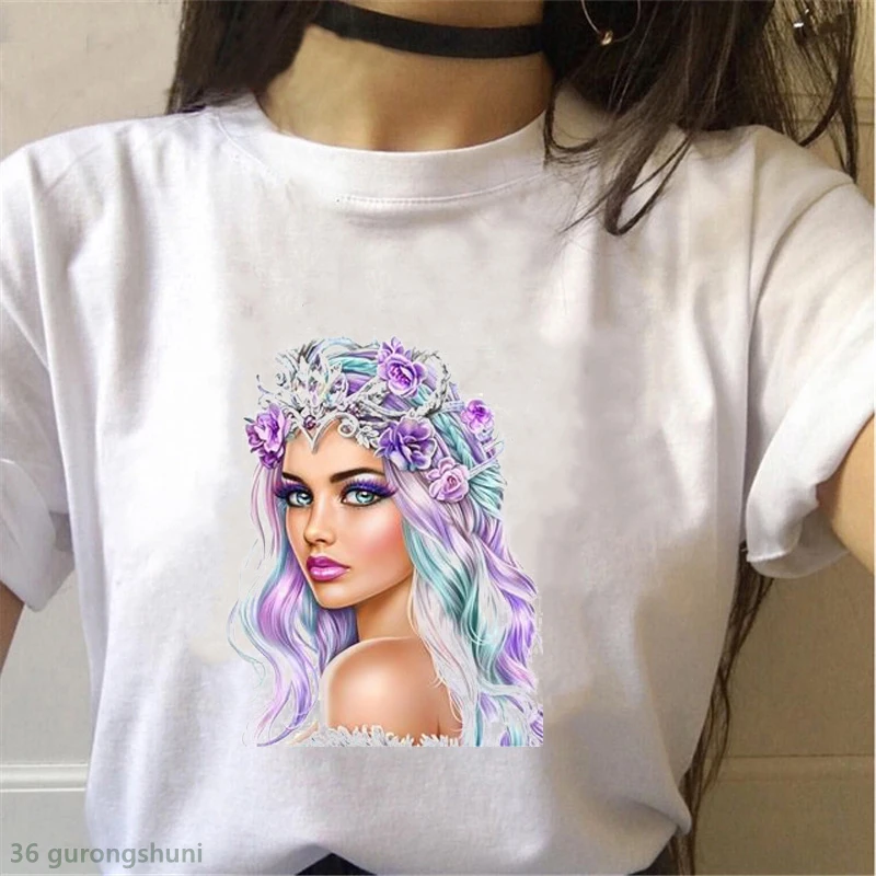 Футболка женская с графическим принтом Милая футболка бабочки и девушки в стиле