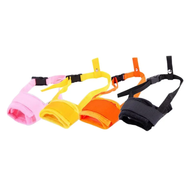 Pet Dog Adjustable Mesh Mouth Muzzle Anti Barking for Small Large Dogs Nylon Straps Puppy Accessories # | Дом и сад