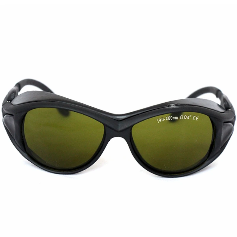Laser Safety Glasses EP-7-2 190-460nm OD4+ Wide Spectrum Continuous Absorption 405nm 450nm Protective Goggles with Box