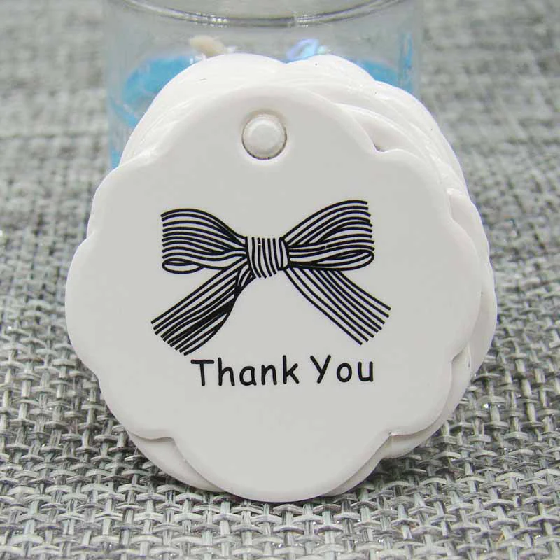 

100pcs Multi-style Thank you with Red Heart Kraft Gift Tags Wedding Party Paper Hang Tags Price Label Hang Tag Cards