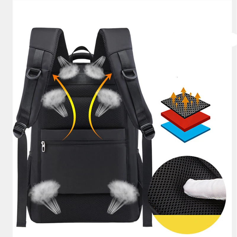 Мужской многофункциональный водонепроницаемый рюкзак с usb зарядкой 17 3 дюйма для