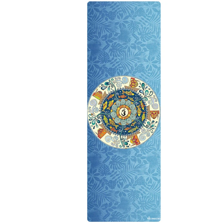 구매 얇은 요가 매트 천연 고무 스웨이드 휴대용 접이식 체육관 피트니스 패드 실내 여성 Putira 장비 땀 흡수 스프레드 타월