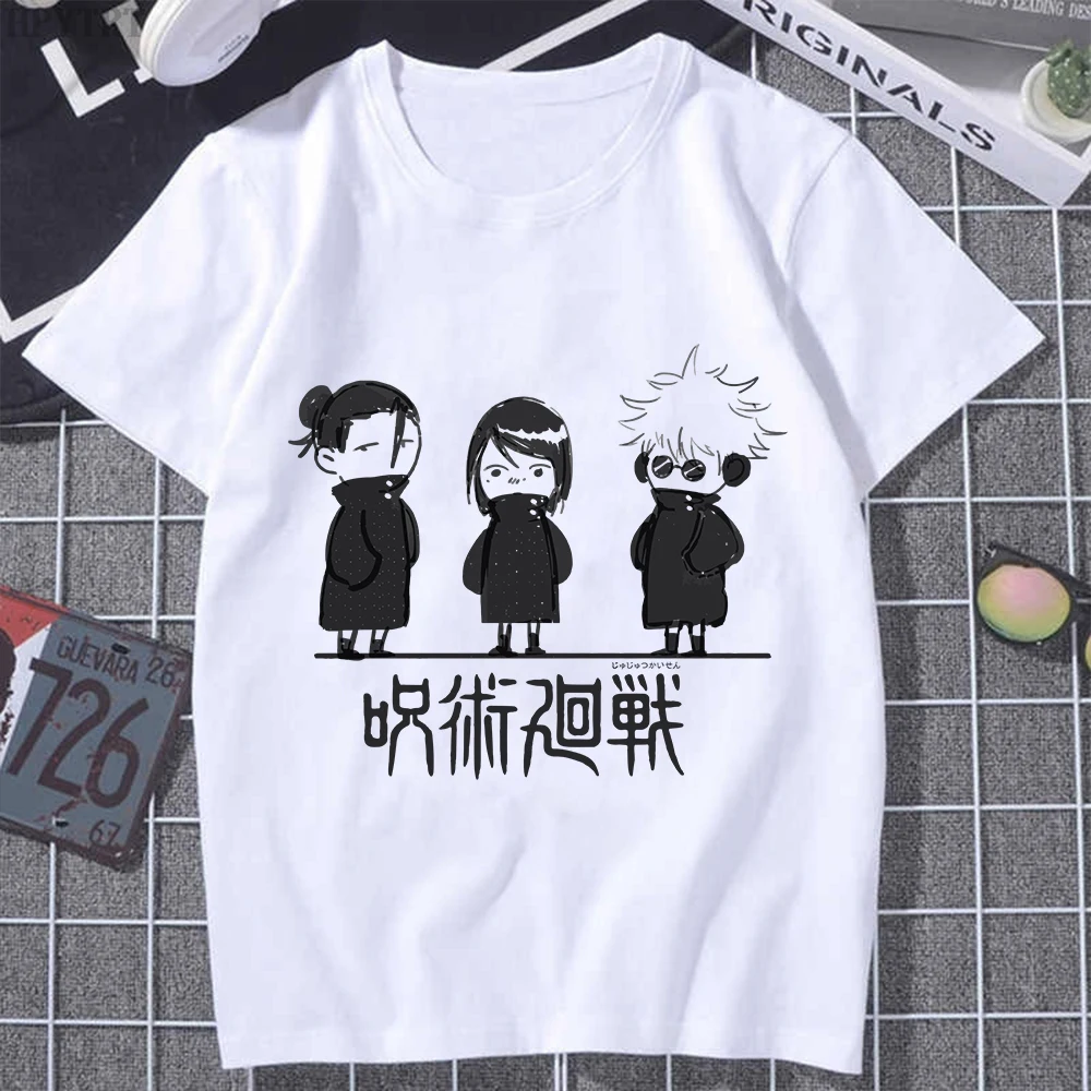 

Jujutsu Kaisen Clothes Unisex Ryomen Sukuna Print Hand Painted Short Sleeve Tshirts Cartoon Top Casual Anime Harajuku Men's Tops