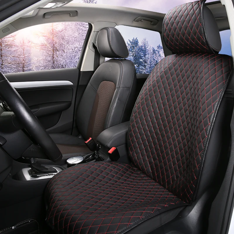 Универсальный ПУ кожаные сиденья авто Передняя Задняя Carseat Подушка протектор