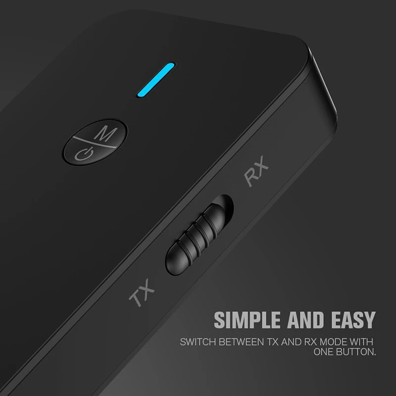 Bluetooth 5 0 передатчик приемник 2 в 1 bluetooth адаптер с микро Поддержка Hands free для ТВ