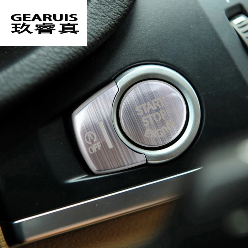 

Car Styling For BMW X5M X6M Engine START Button Replace Cover STOP Switch Accessories Key Decor Auto interior panel Sticker Trim