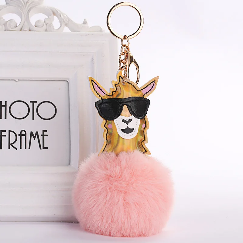 Брелок из искусственного меха аксессуары для животных Рождественский брелок