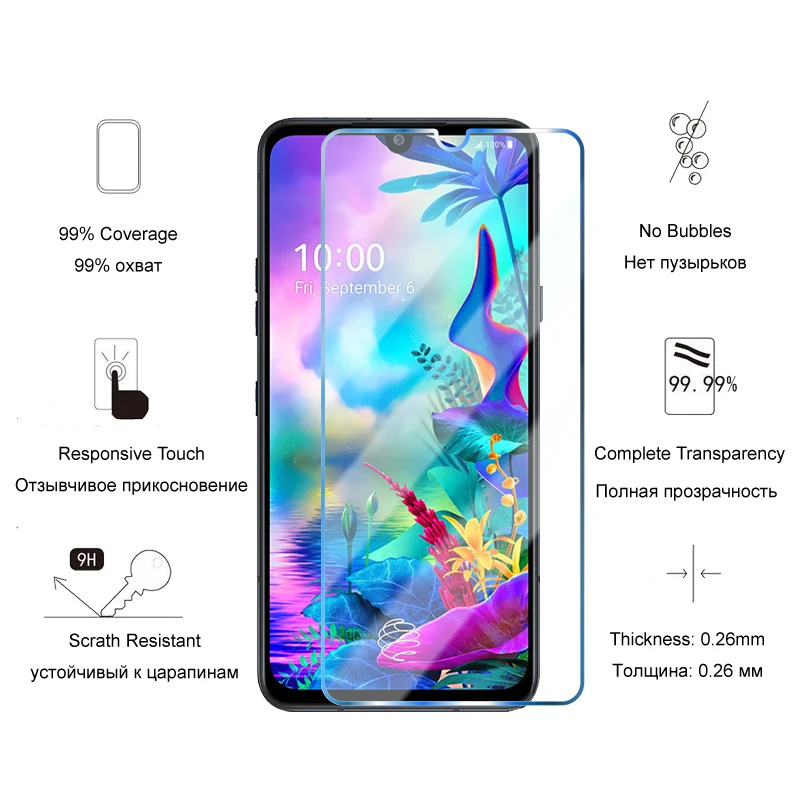 1/2/3 шт. Экран протектор для LG Q70 Q61 Q60 Q51 защитный Стекло Q9 Q8 Q7 Q6 плюс Q Stylo 4 Прозрачная
