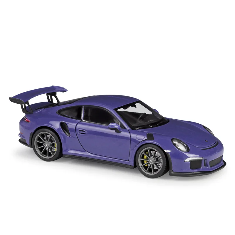 1:24 литая модель 2016 911 GT3 RS синяя Красная белая металлическая игрушка из сплава