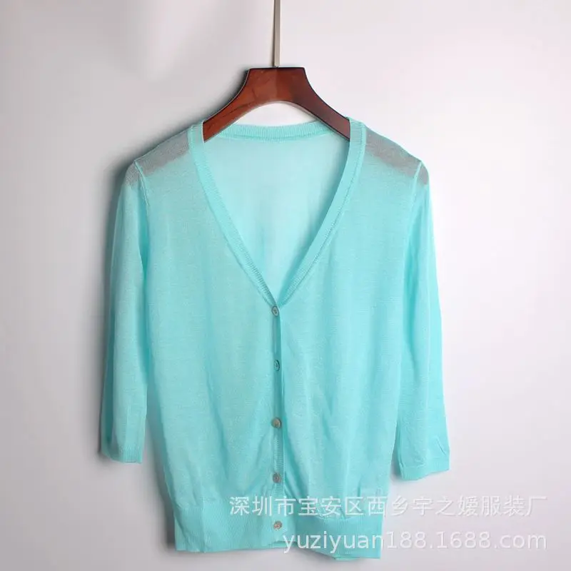 LEH 2019 летний Кардиган женские тонкие свитера наружный вязаный Топ розовый белый