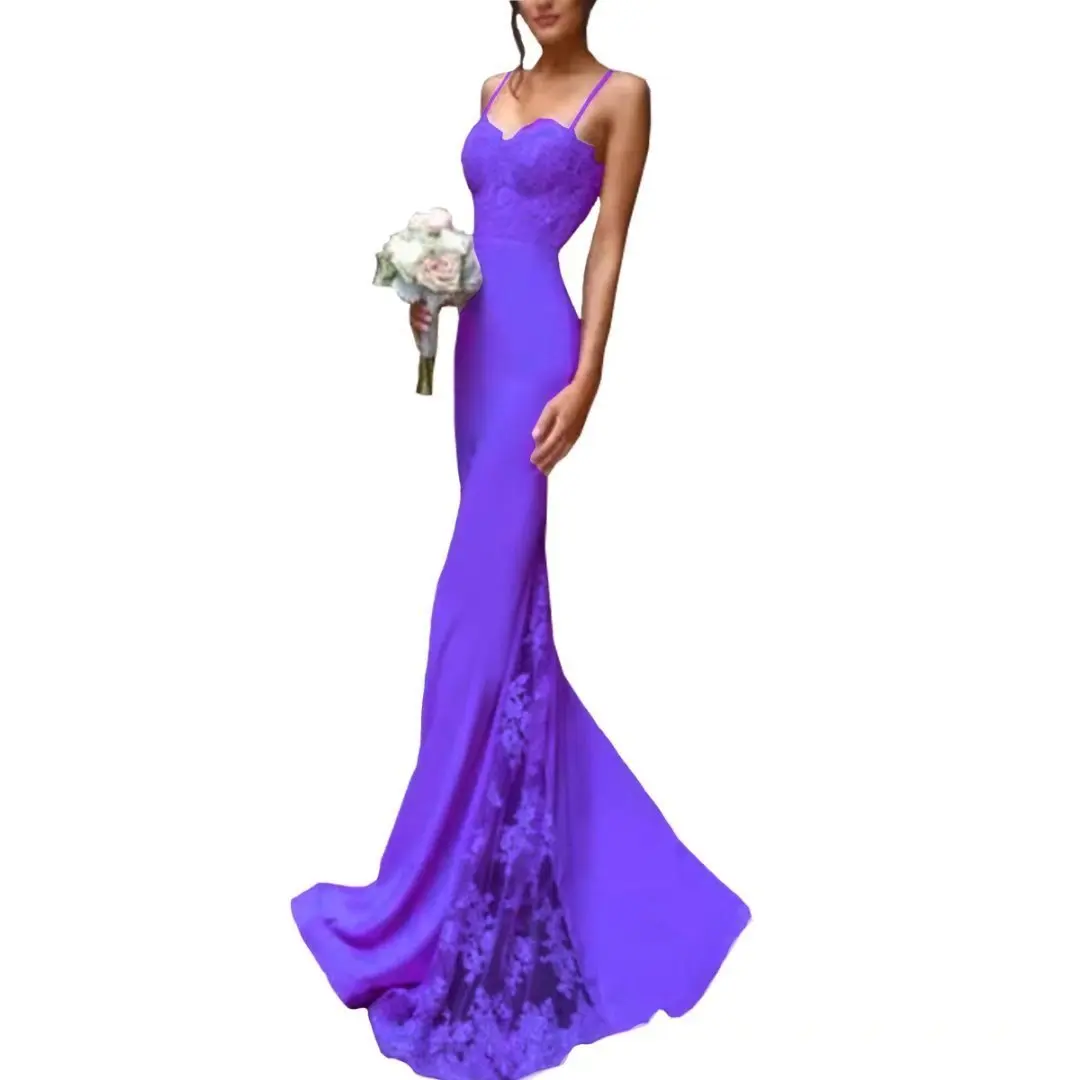 Женские платья подружки невесты с юбкой годе женское длинное кружевное платье на