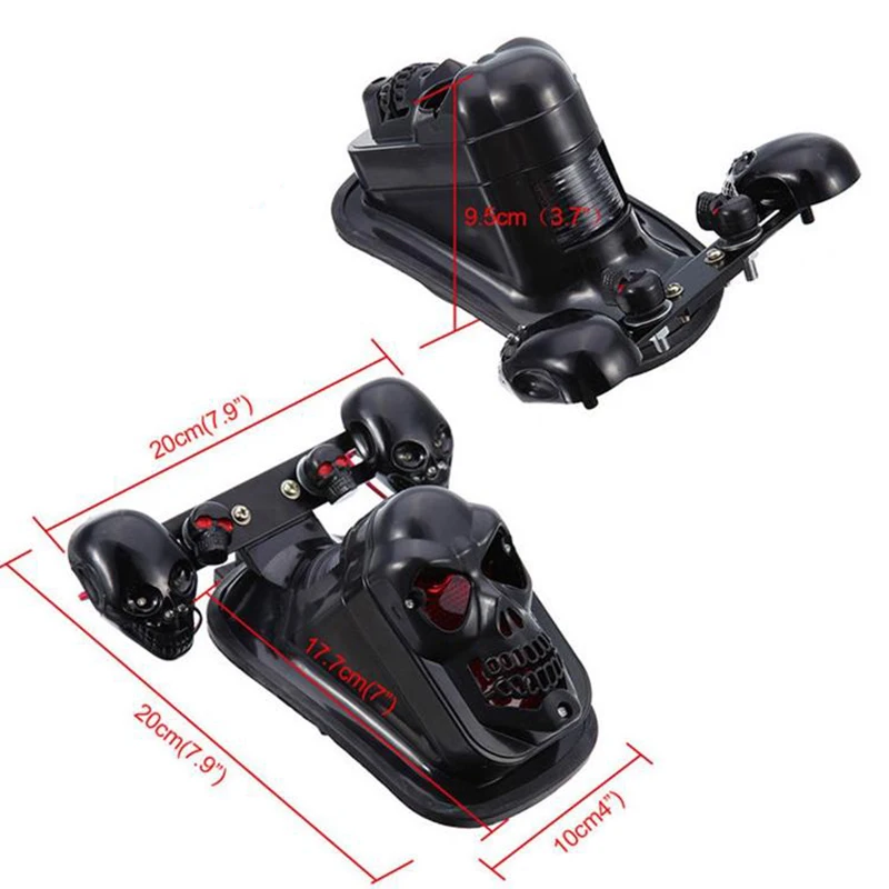 Настраиваемый светильник для мотоцикла с черепом световой индикатор фиолетовый