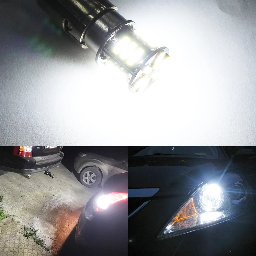 2 шт. T20 7440 7443 1156 BA15S 1157 BAY15D светодиодный Автомобильный свет 21SMD 7020 светодиодный указатель поворота Габаритные светодиодные лампы авто Противо-Туманная фара