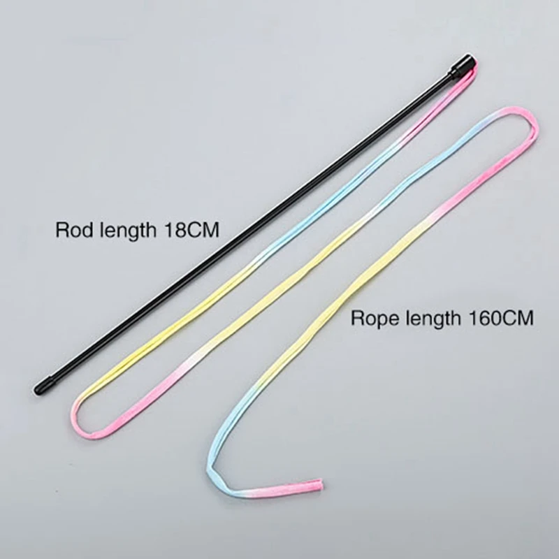 

Cat Colorful Rod Teaser Wand Plastic gatos Toys Pet Toys For Cats Interactive Stick Cat Supplies cat accessories *
