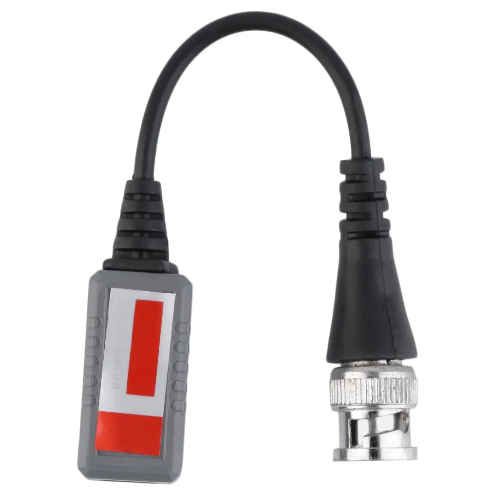 

BZX-212L 1 Channel Passive Video Transceiver for Balun BNC CCTV Connector CAT5 Cable black color durable