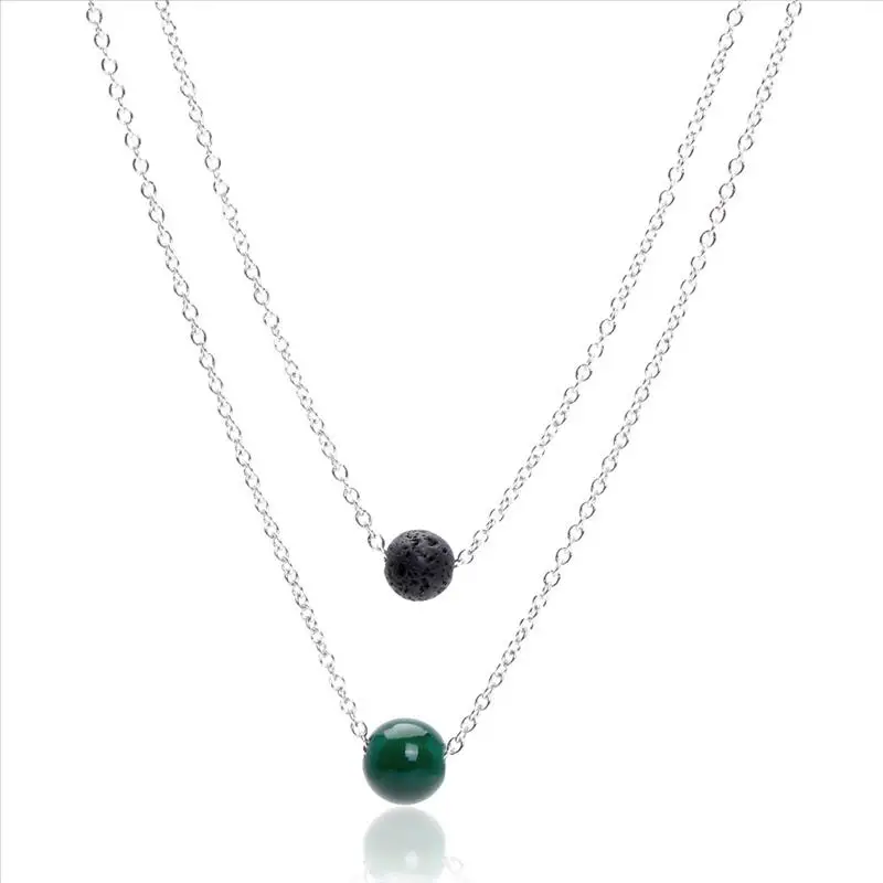 1 шт. женская цепочка из нержавеющей стали с натуральным камнем | Украшения и