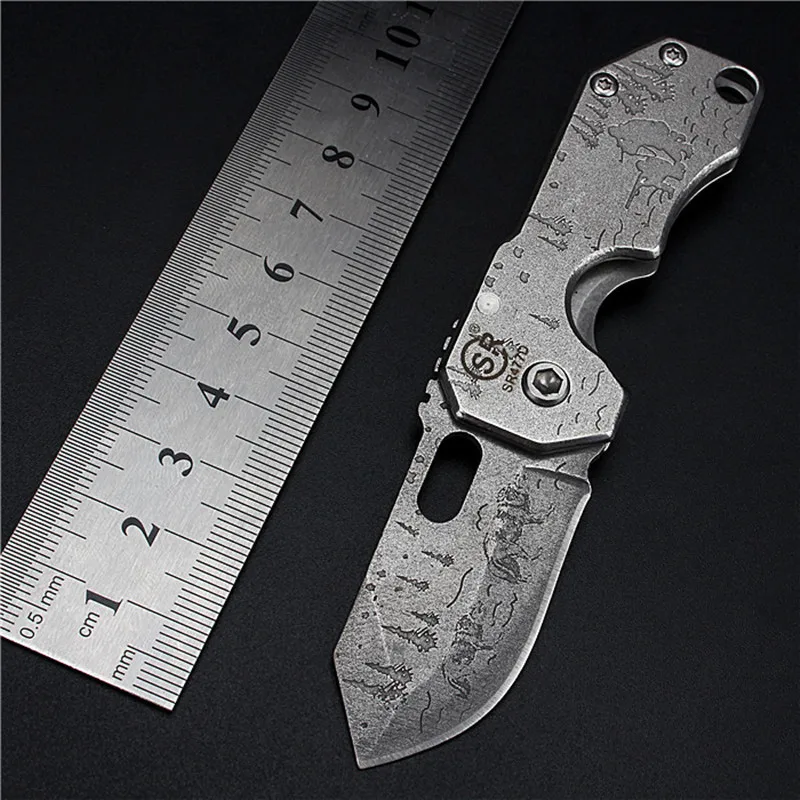 

Outdoor Tactical High Hardness Folding Knife Wilderness Survival Hunting Knife Portable Pocket Self-defense 5CR Mini EDC Knife