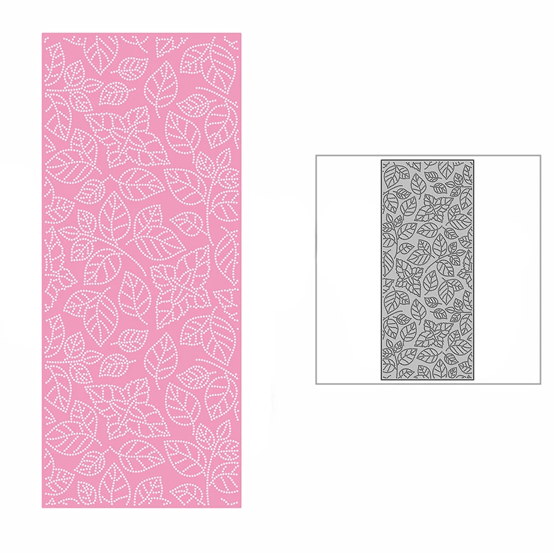 

Новинка 2021, плавучие листья с узором в горошек, металлические пресс-формы для творчества, изготовления поздравительных открыток и скрапбук...