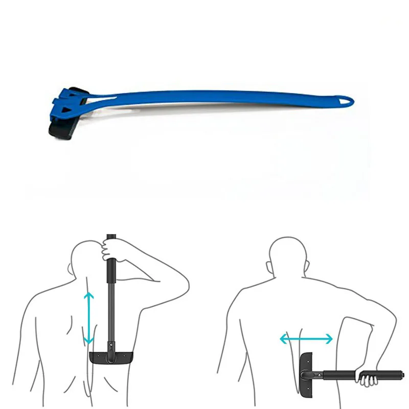 Ручная Бритва для волос на спине триммер всего тела бритва с длинной ручкой и