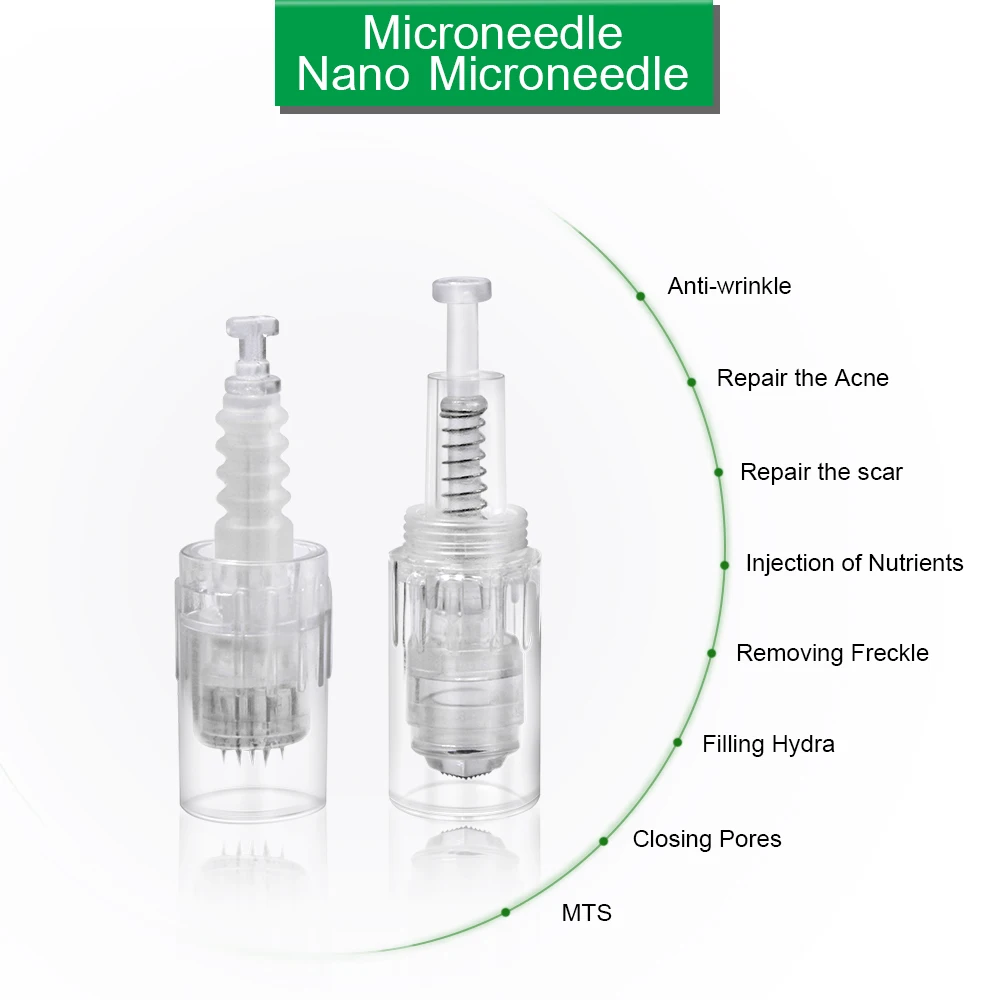 10/20/50 шт ручка для нанесения татуировок Nano MYM иглы-наконечники Microneedling 9 Pin/12-контактный/36-контактный/42Pin штык винт Порты и разъёмы картридж Иглы для татуировки