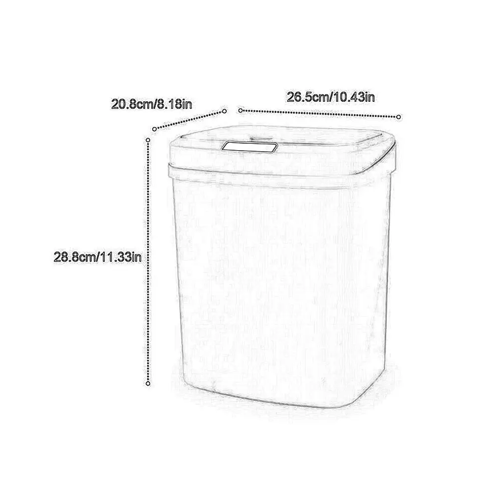 

Automatic Trash Can Usb And Battery Operated Plastic Infrared Motion Touchless Smart Sensor Trash Can Odor Filter Deodorizer