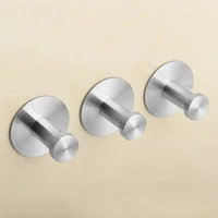 3pc removable coat racks towel hook round base robe hook wall mounted bathroom hook with suction cup holder