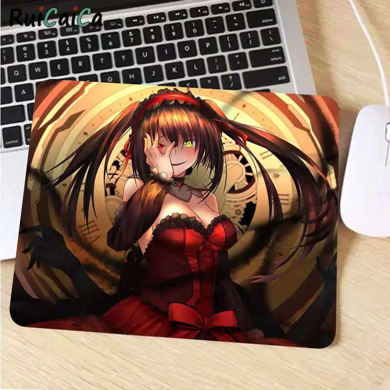

RuiCaiCa Vintage Cool Date A Live Tokisaki Kurumi mouse pad gamer play mats Top Selling Wholesale Gaming Pad mouse