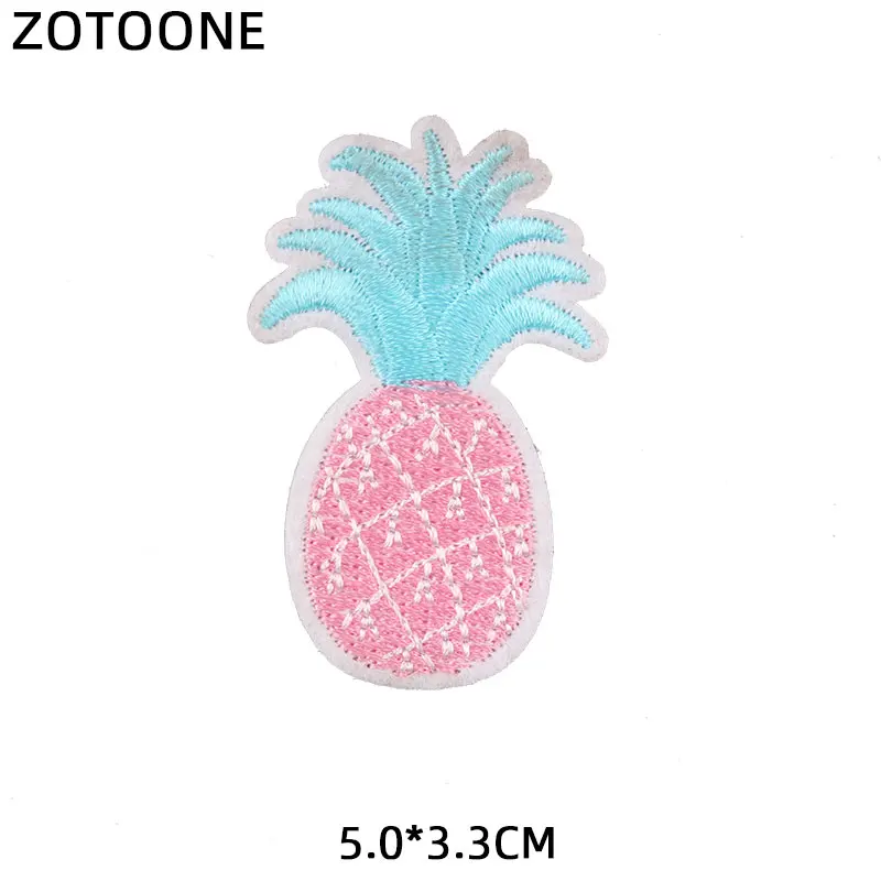 PE1745CT ZOTOONE животные нашивки в форме единорога цветок сердце наклейки с Фламинго железо на одежду теплопередача аппликация вышитая ткань G - Цвет: PE1745CT