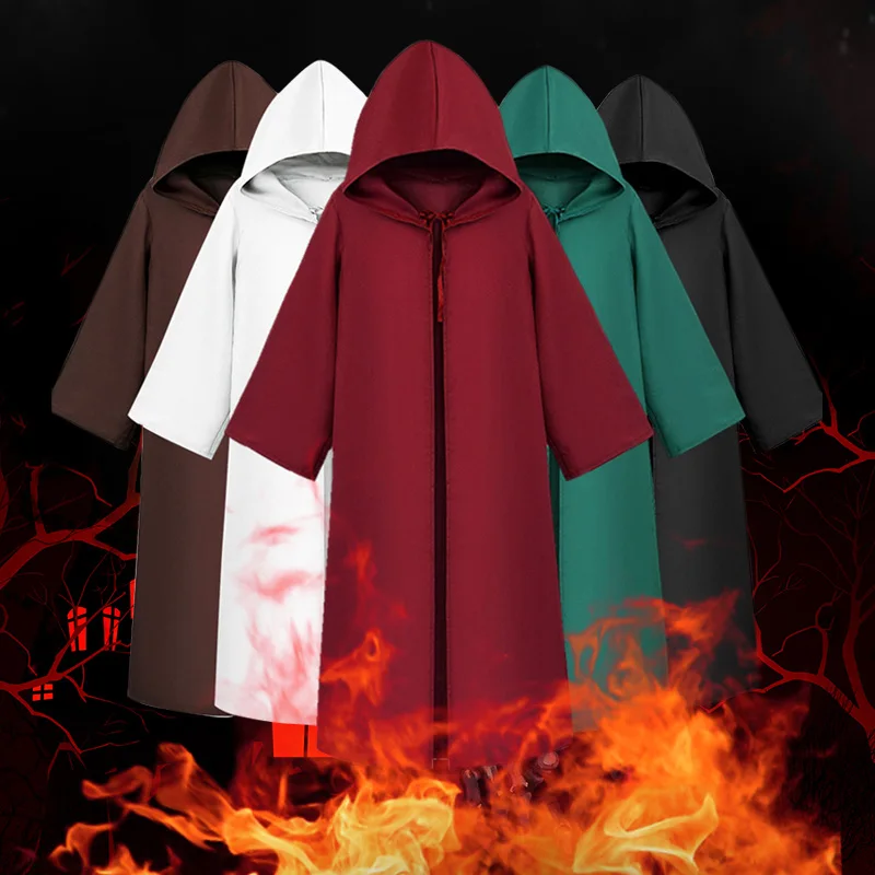 Накидка на Хэллоуин для взрослых и детей костюм косплея Унисекс На светлый