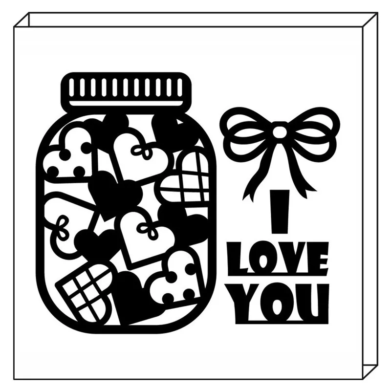 Eastshape бутылки и любовные буквы металлические режущие штампы новые 2019 Скрапбукинг