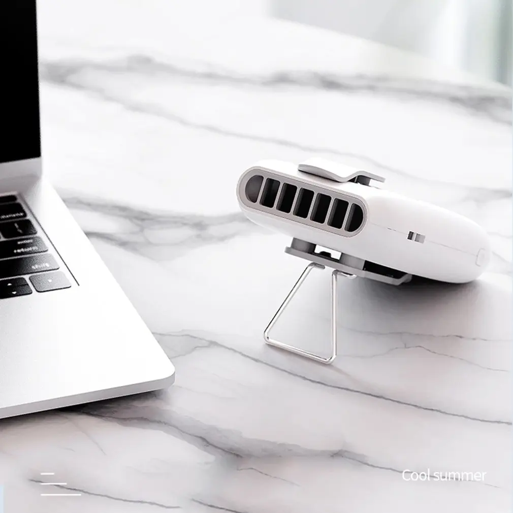 

WT-F22 Portable Neck Fan Mini Handheld Desktop Usb Charging Hanging Waist Fan For Indoor And Outdoor