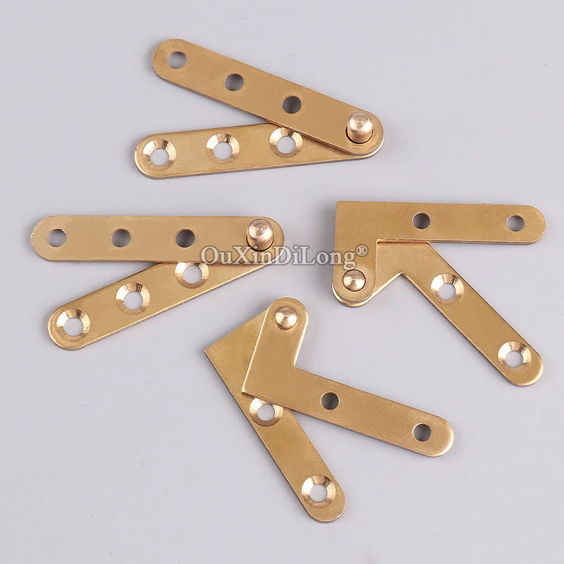 

Brand New 2Pairs Pure Brass Furniture Cabinet Door Hinges Hidden Inset Door Pivot Hinges Install Up and Down