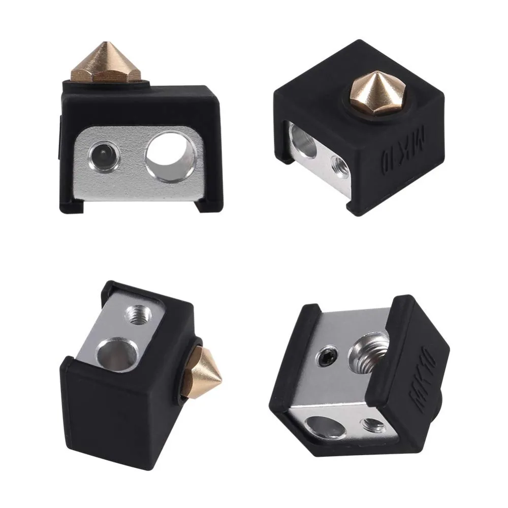 Aokin 3 шт. MK10 нагревательный блок силиконовый чехол 3D принтер для Wanhao Дубликатор i3