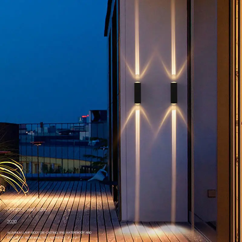 

Decorate Line beam 6w LED wall lamps Up Down Wall light Aluminum Indoor Outdoor IP65 lighting Red Blue Green Wall lamp