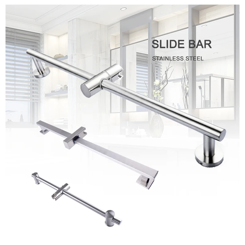 Скользящая стойка для душа из матовой нержавеющей стали передвижная