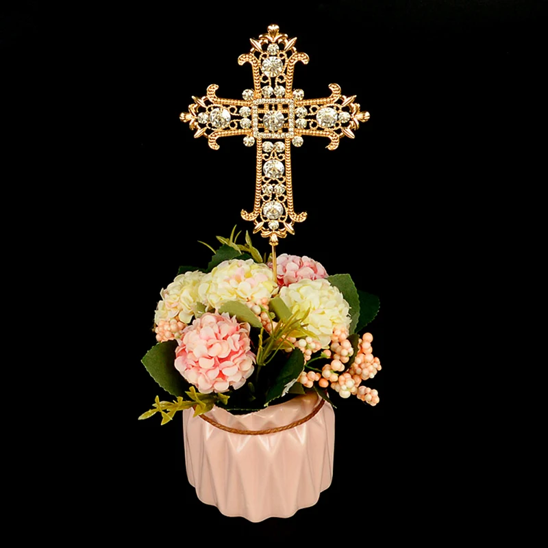 

Хрустальный Топпер для торта крестина, свадебное украшение, декор для детского праздника