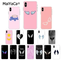 maiyaca angel wings phone cover for apple iphone 11 pro 8 7 66s plus x xs max 5s se xr coque shell