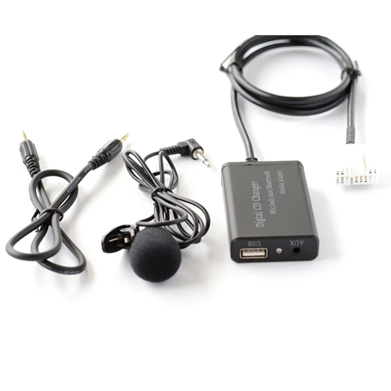 Адаптер громкой связи USB AUX Bluetooth-совместимый для автомобиля цифровой музыкальный