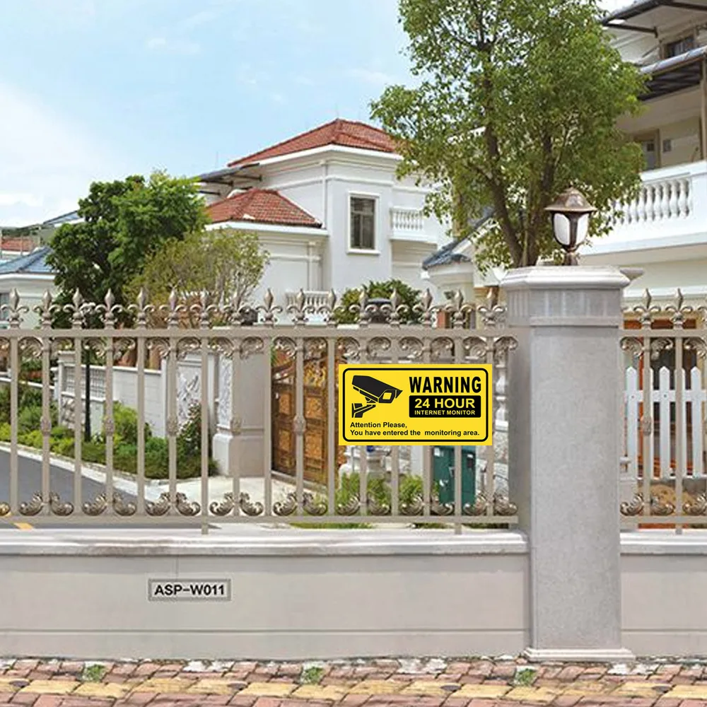 10 шт. Водонепроницаемый видео Камера для наблюдения безопасности наклейки на