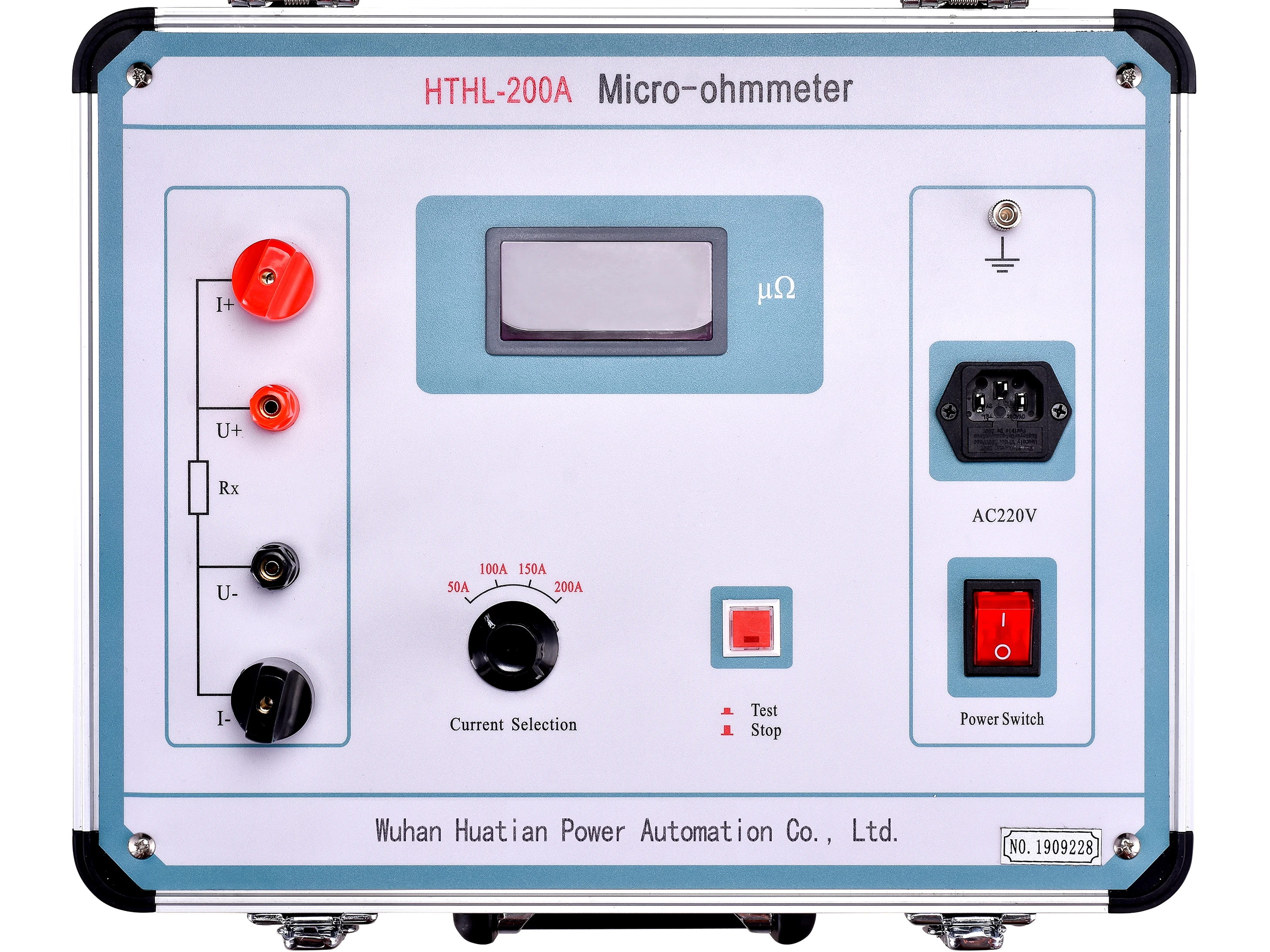 

HTHL-200A 0~1999microhm Circuit Breaker Contact Resistance Tester