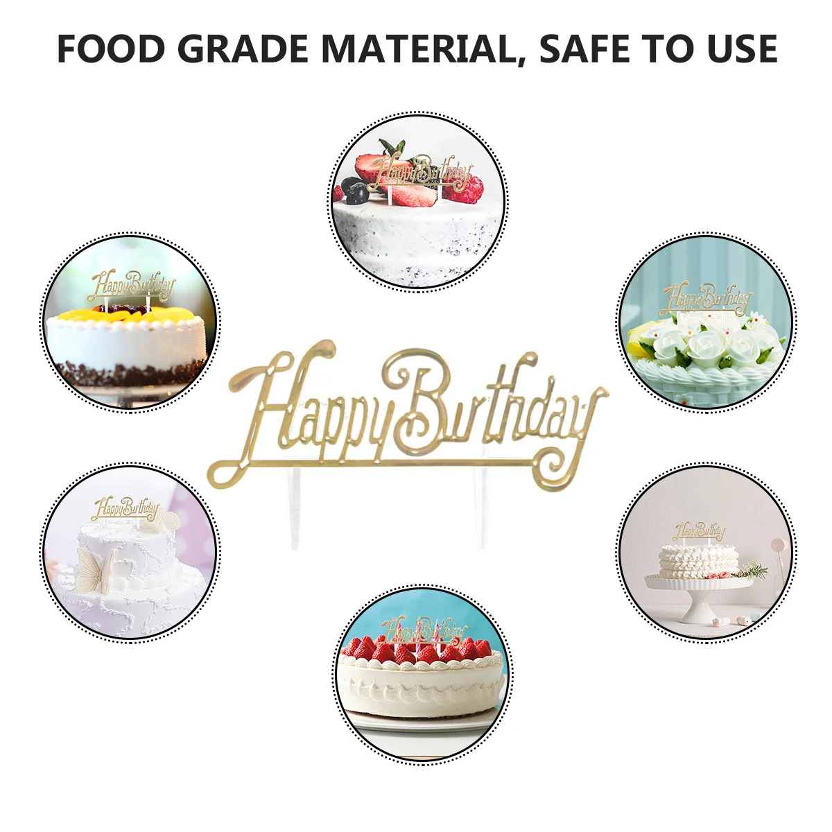 100 шт. торт на день рождения десертный декор с принтом плагин карточки нежный