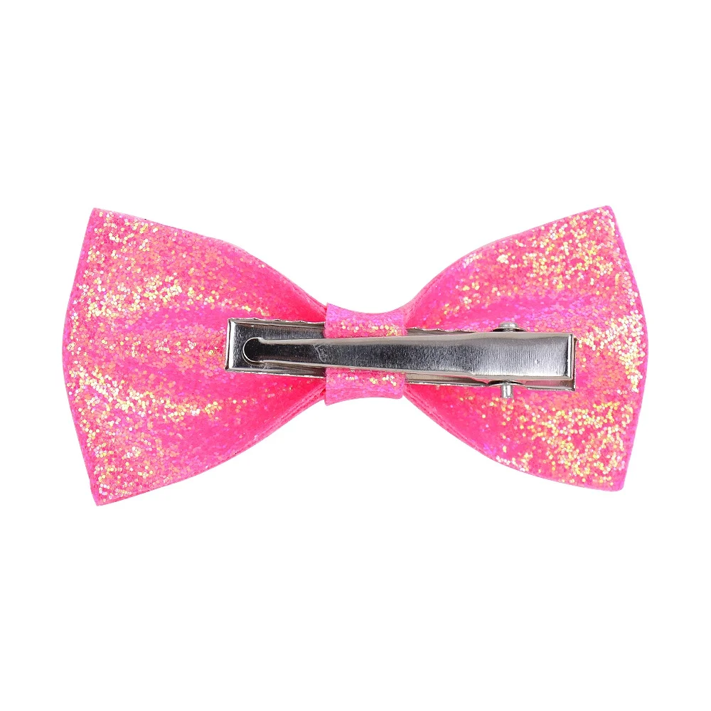 3 5 дюймовые однотонные банты для волос с зажимом милых маленьких девочек заколки