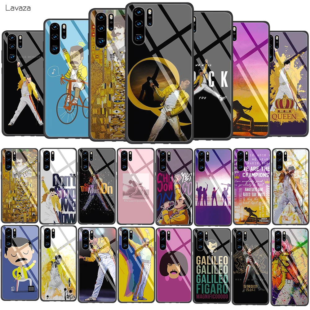Мягкий чехол Lavaza Freddie Mercury Queen band из закаленного стекла для Huawei Honor 8x9 Mate 20 P10 P20 P30 Lite