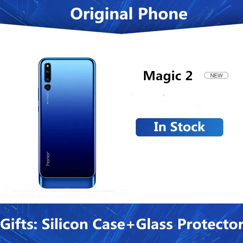 HuaWei Honor Magic 2 смартфон на весь экран 6,39 ''Kirin 980 Android 9,0 сотовый телефон FHD 2340X1080 NFC 4 камеры супер заряд