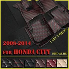 Автомобильные коврики для Honda city 2008, 2009, 2010, 2011, 2012, 2013, 2014, автомобильные накладки на ножки, автомобильный коврик