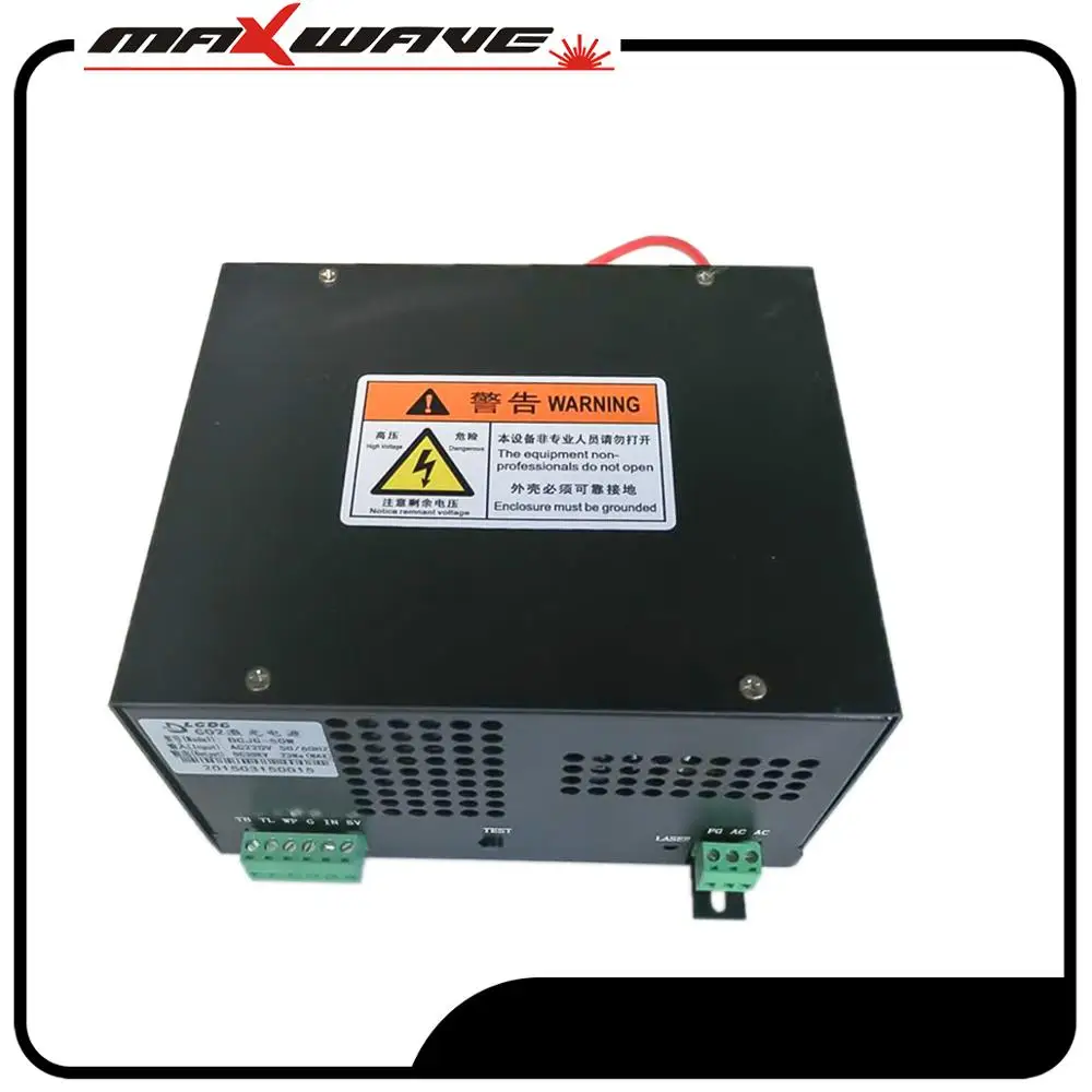Maxwave 60 Вт CO2 лазерный источник питания MYJG 60WT 110 V/220 V для лазерной трубки